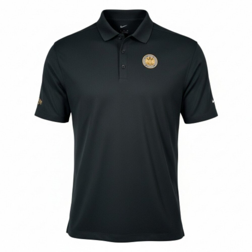 Nike Golf PGA Jim Beam Polo Shirt Mens XL Black Dri-FIT Promo Staff Shirt
